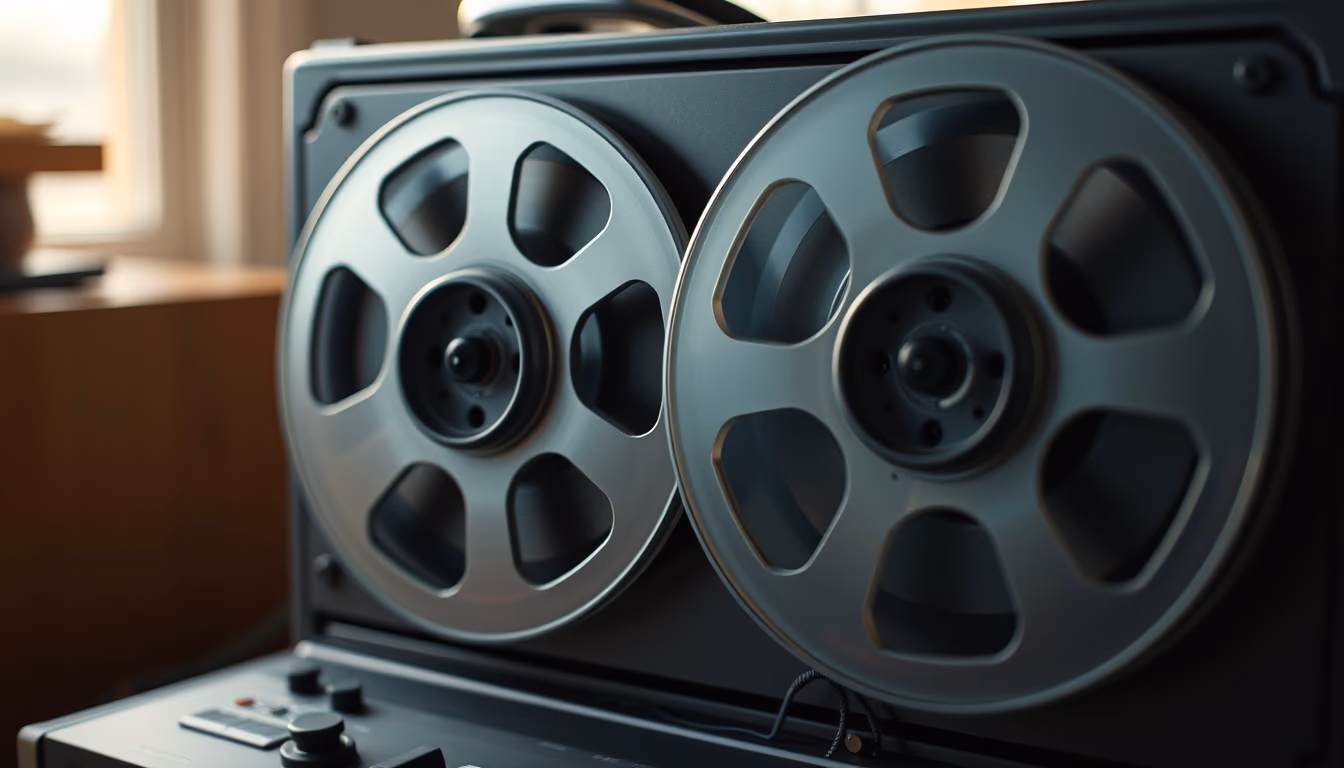 reel to reel tape player in editorial style