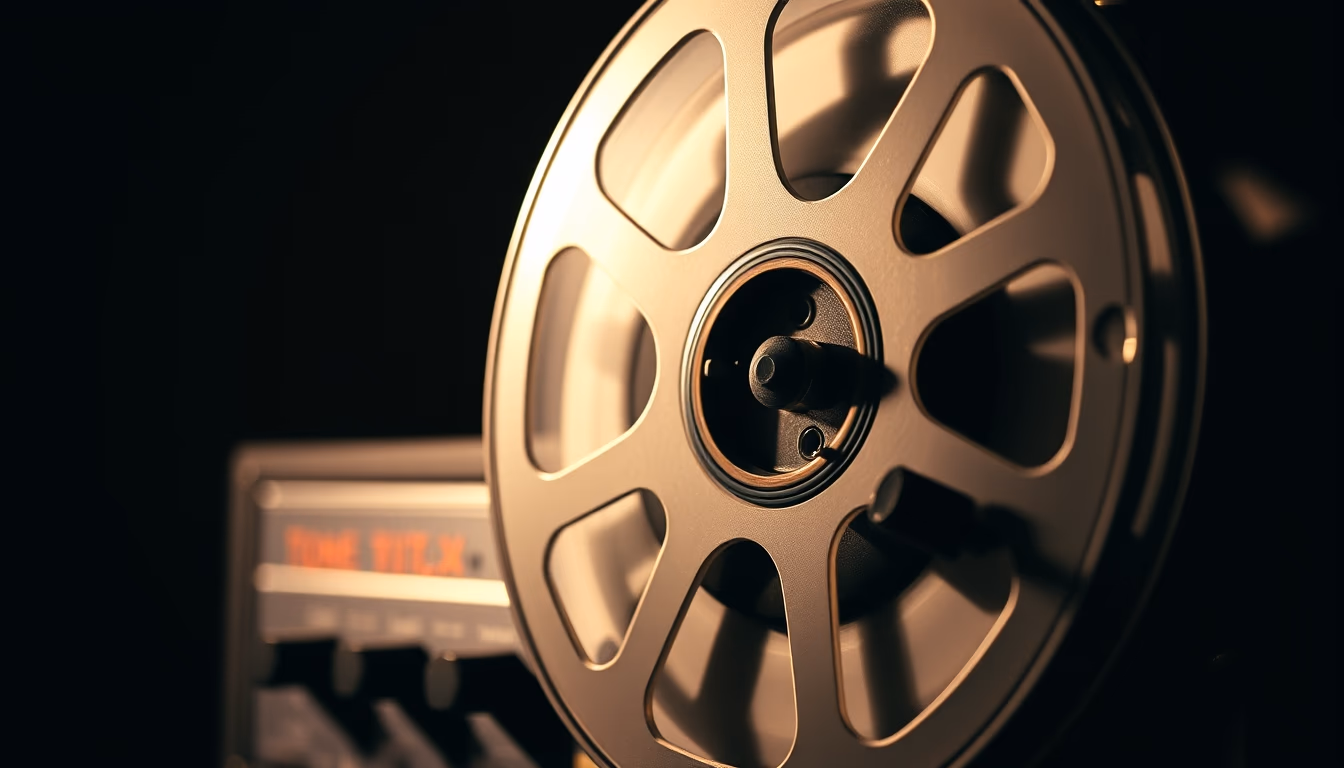 reel to reel tape player in editorial style