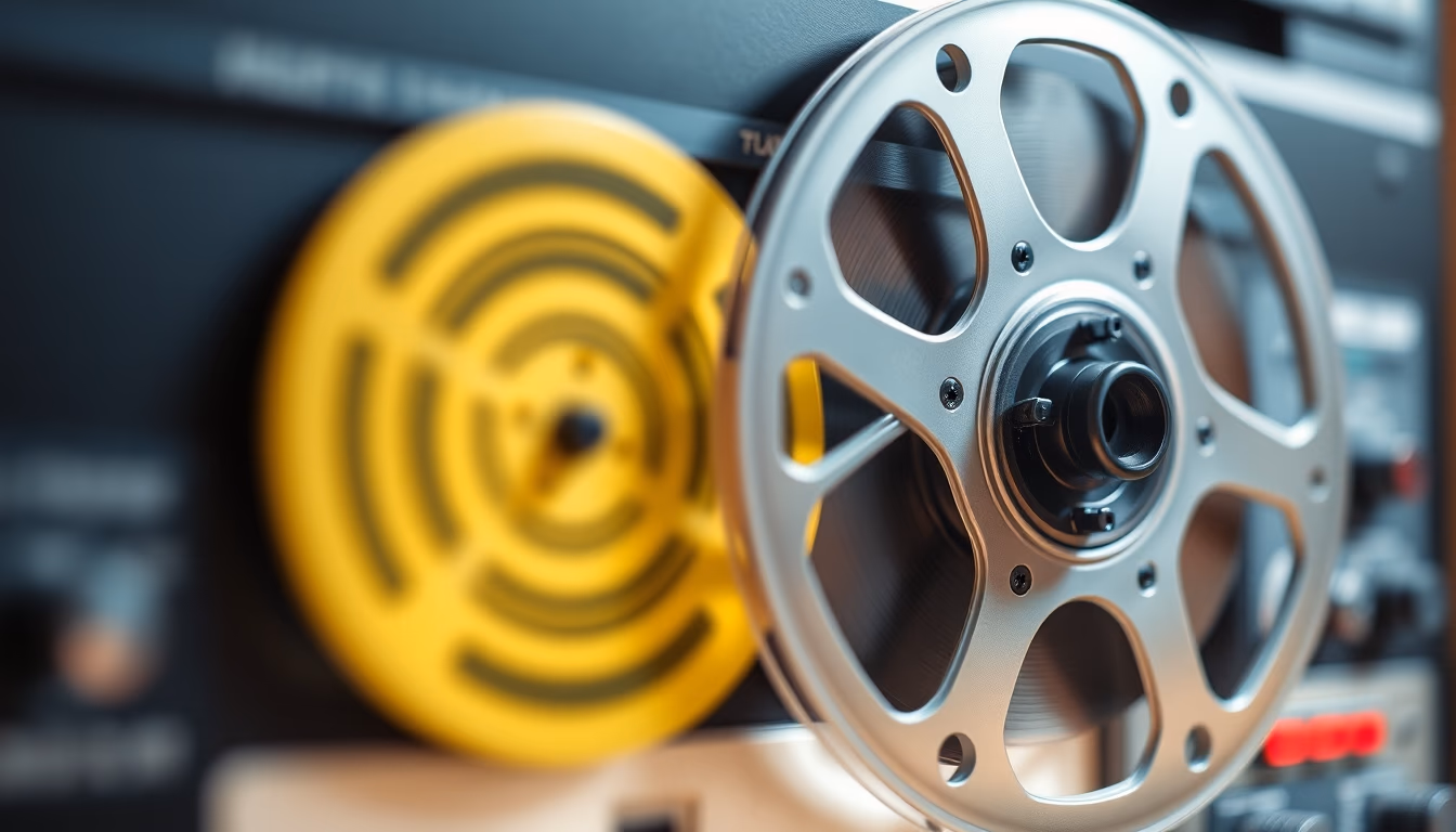 reel to reel tape player in editorial style