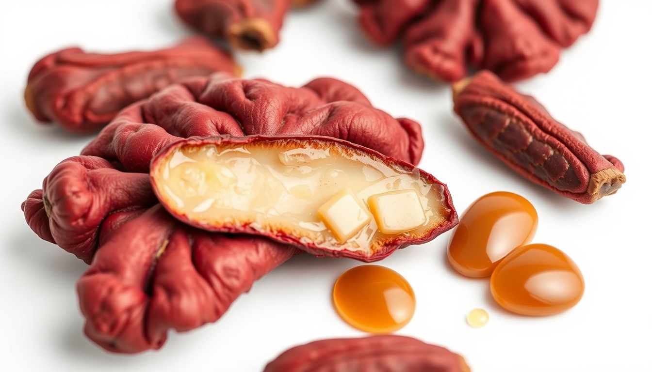 Reishi medicinal em estilo editorial