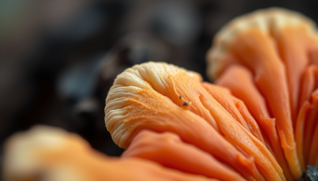 Reishi medicinal em estilo editorial