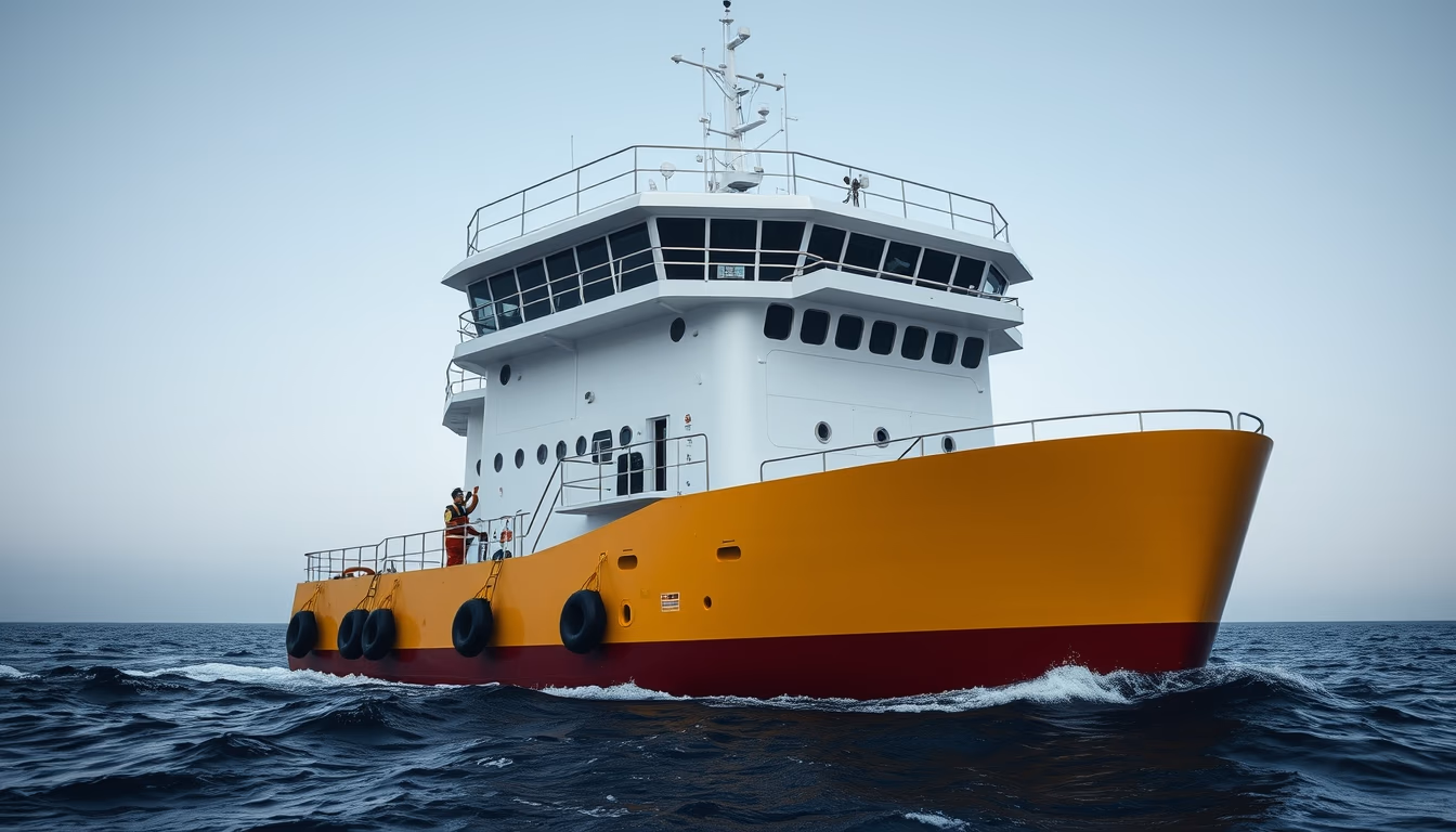 research vessel ocean in editorial style