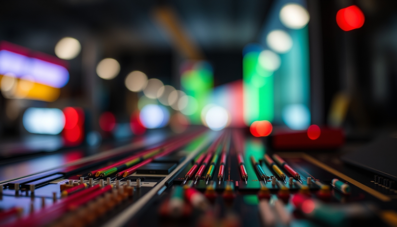 resistor color bands in editorial style