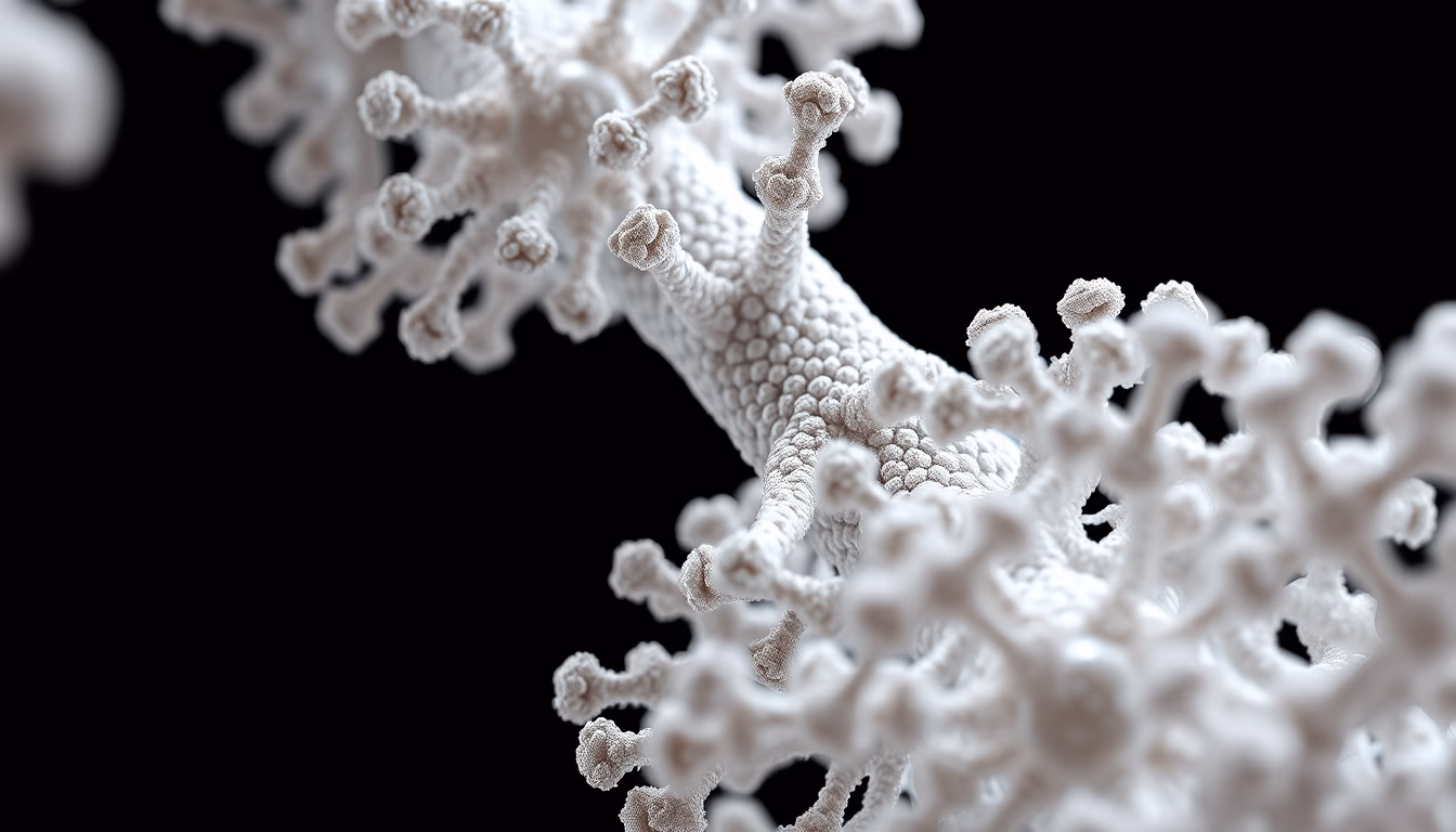 ribosome detail render in editorial style