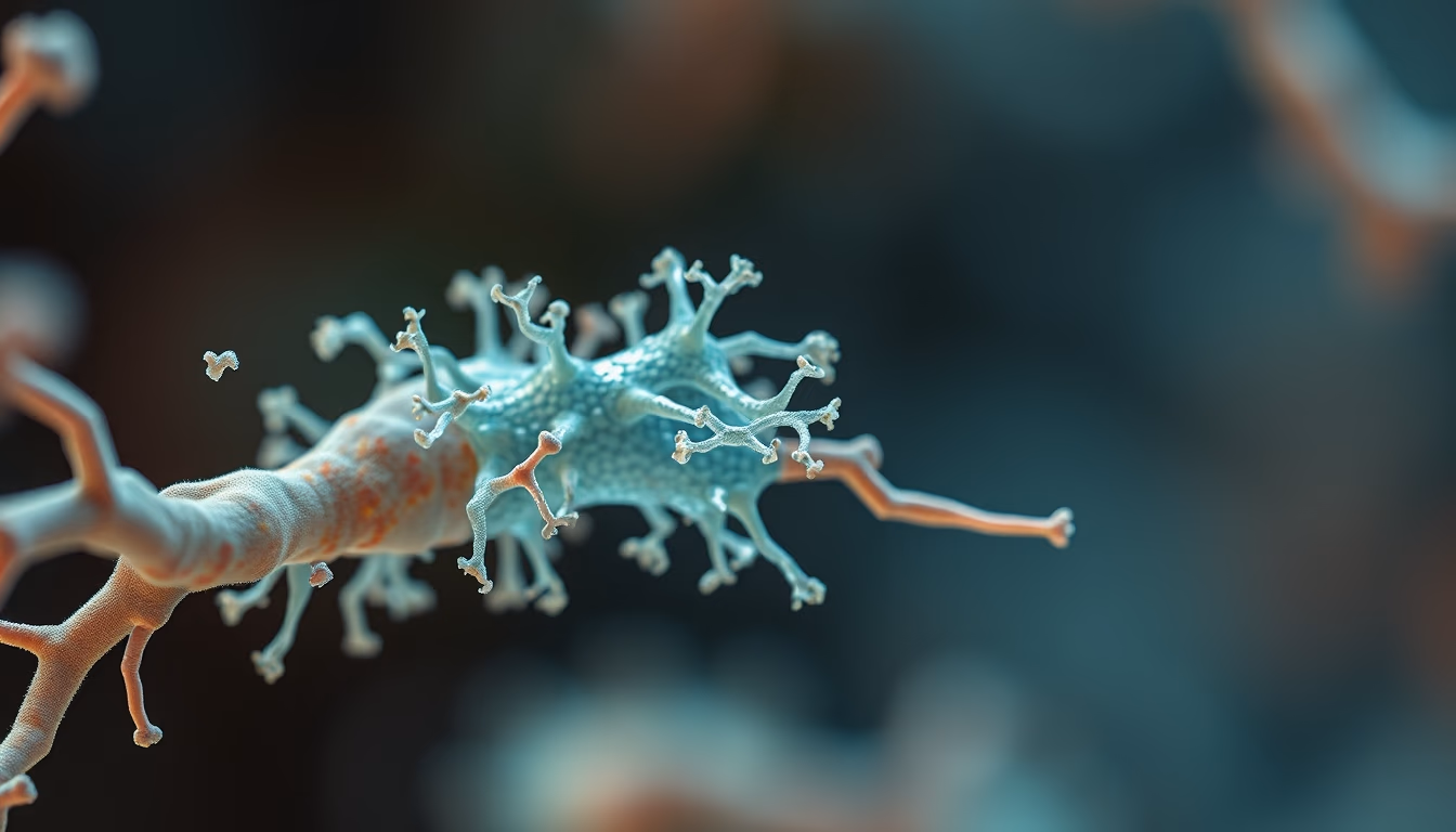 ribosome detail render in editorial style