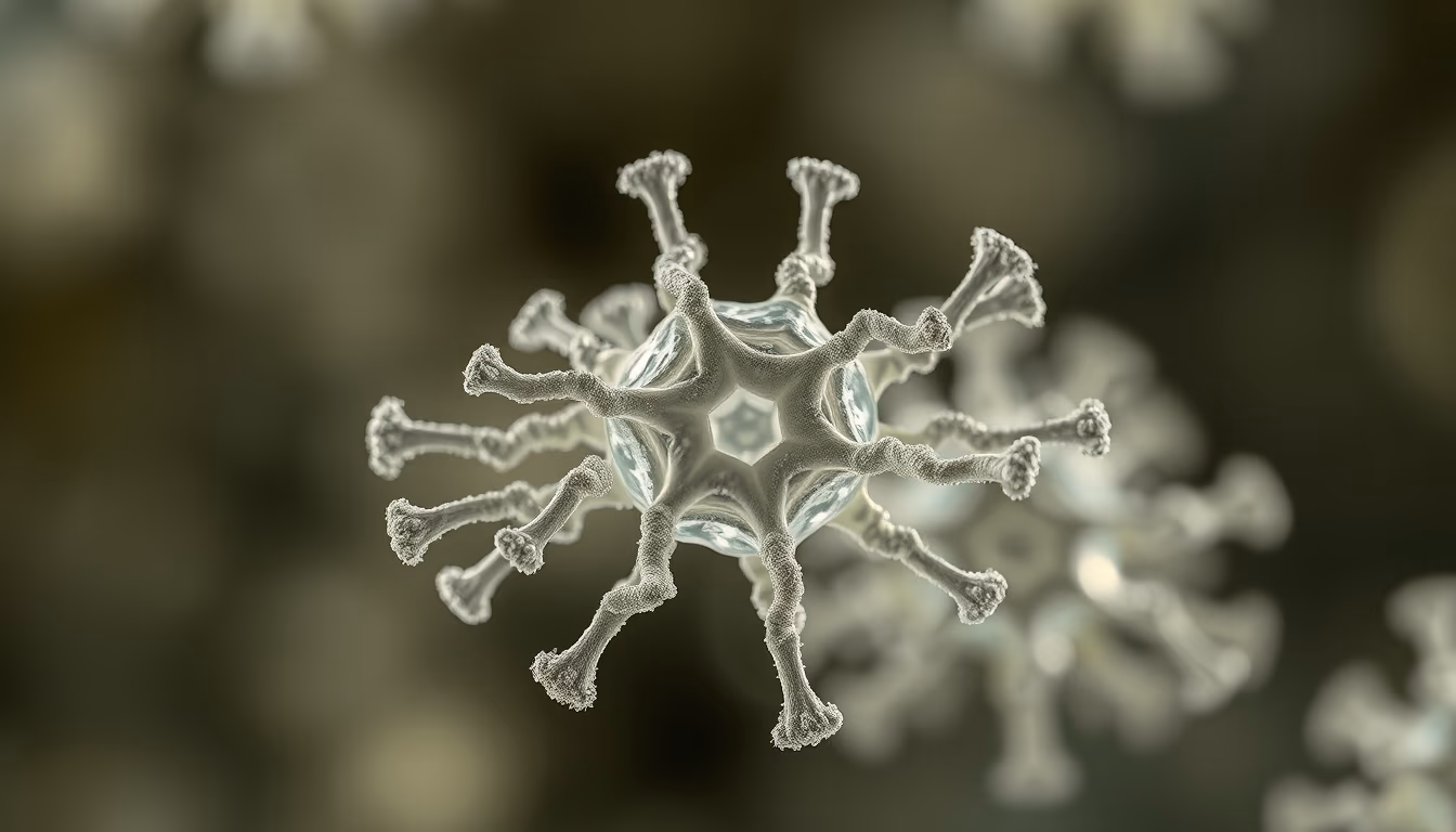 ribosome detail render in editorial style