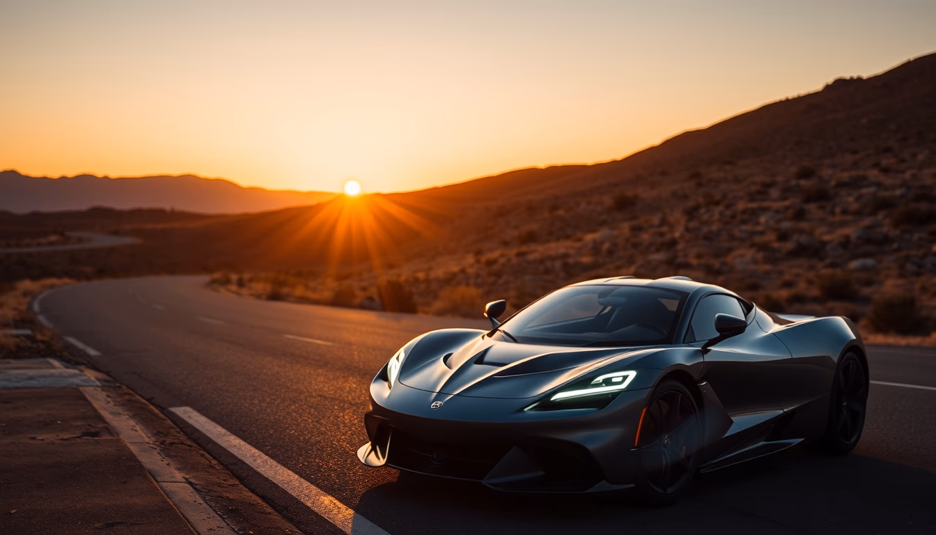 rimac nevera electric in editorial style