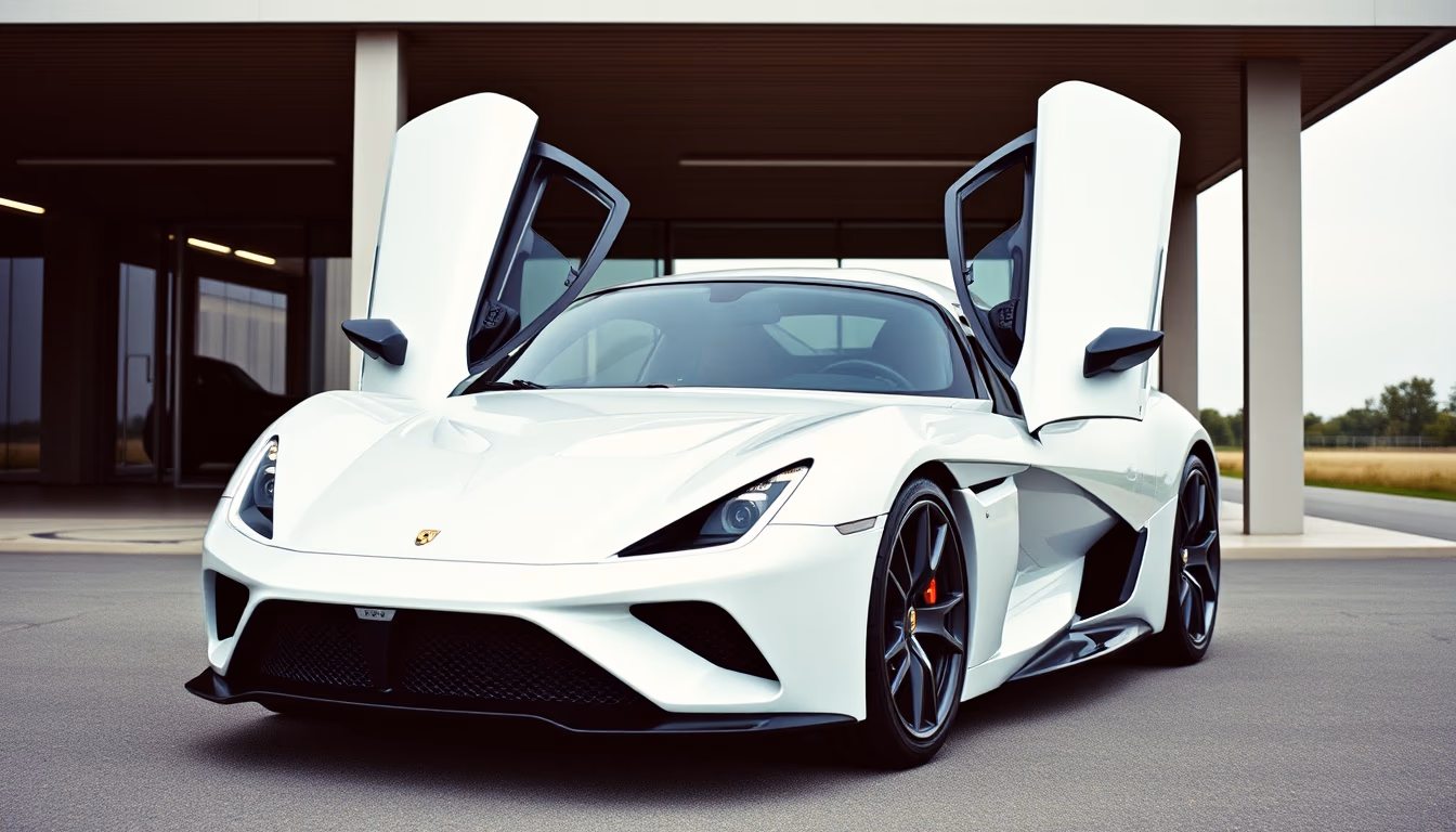 rimac nevera electric in editorial style