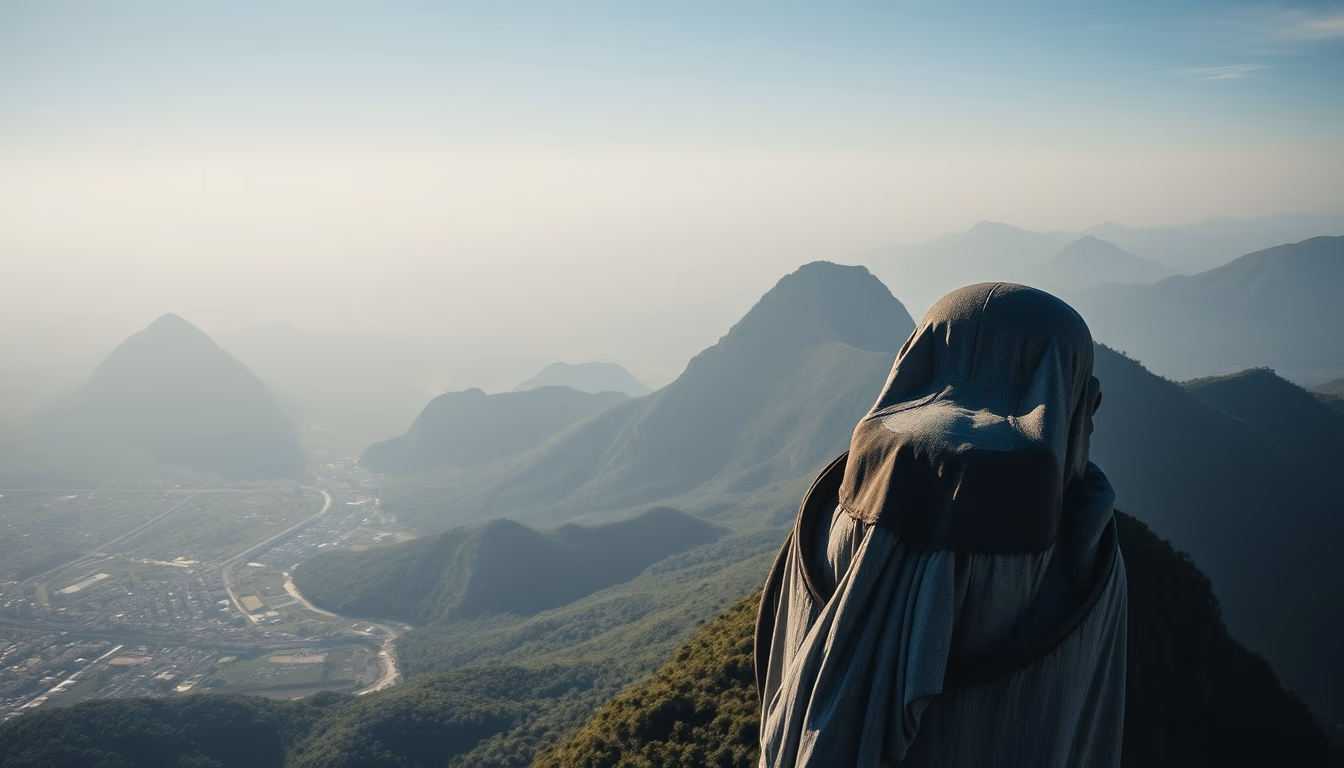 Rio de janeiro christ redeemer aerial em estilo editorial