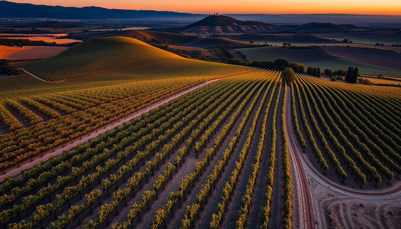rioja spain vineyards in editorial style