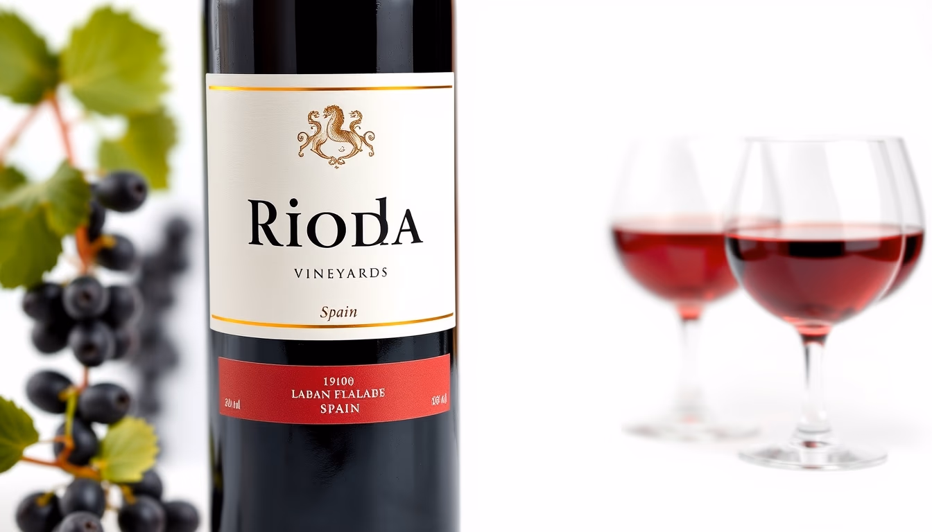 rioja spain vineyards in editorial style