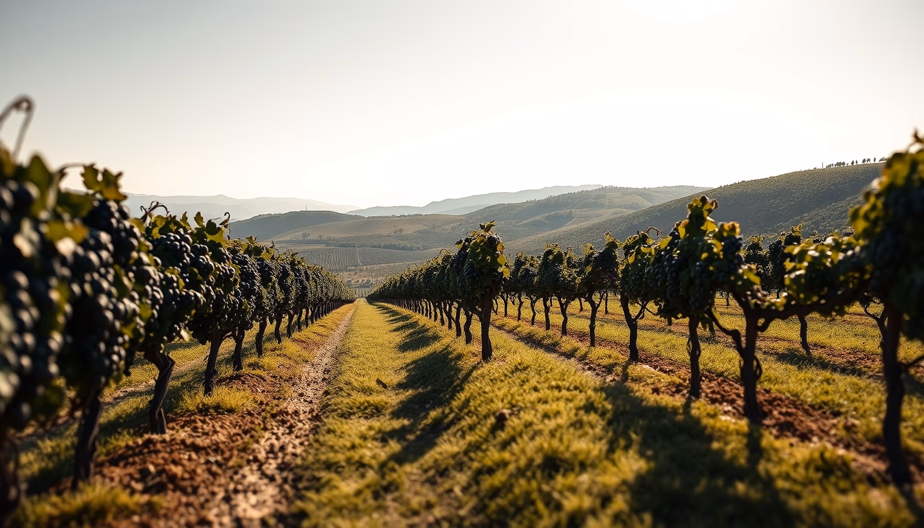 rioja spain vineyards in editorial style