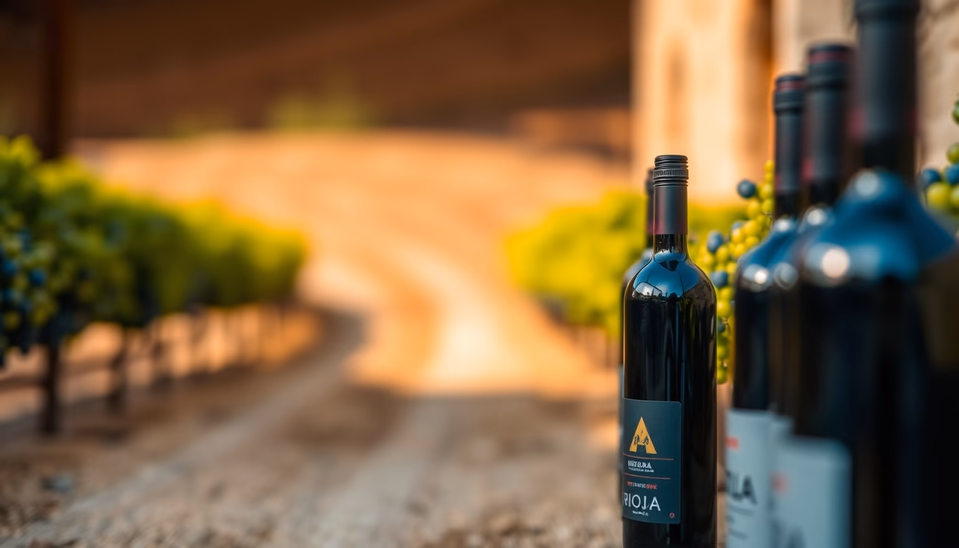 rioja spain vineyards in editorial style