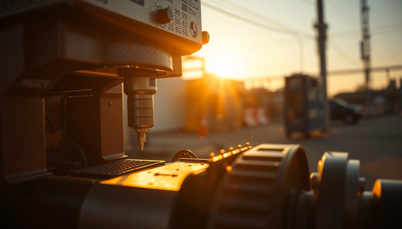 rivet press machine in editorial style