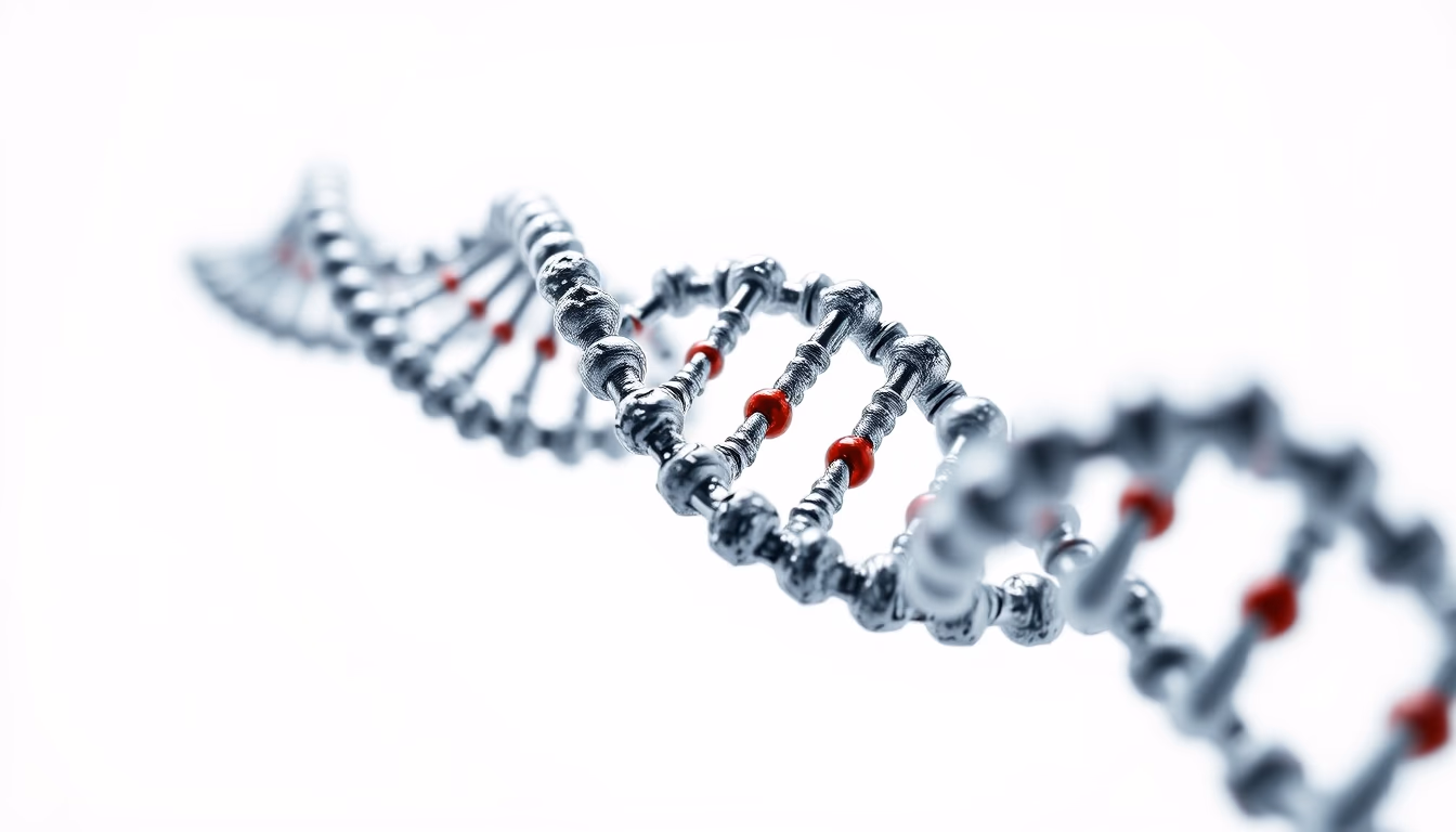 rna molecule structure in editorial style