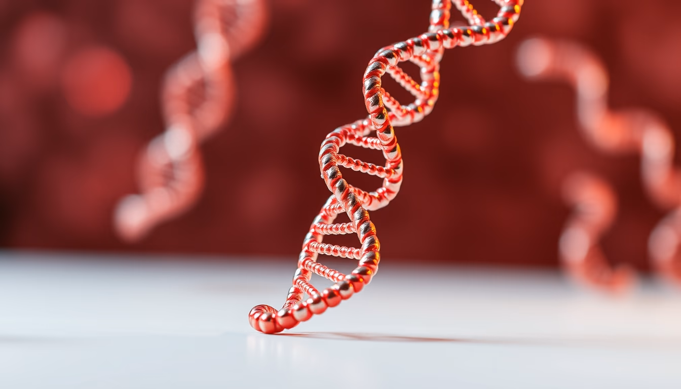 rna molecule structure in editorial style