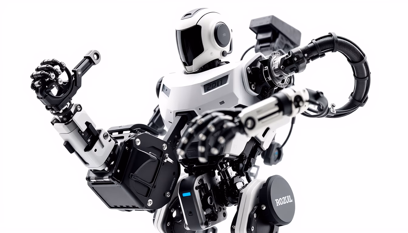 Robotic exoskeleton em estilo editorial