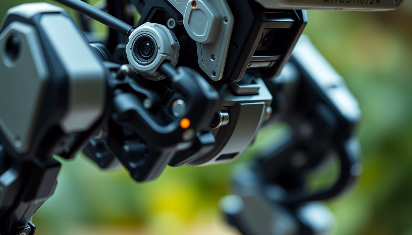 robotic exoskeleton in editorial style