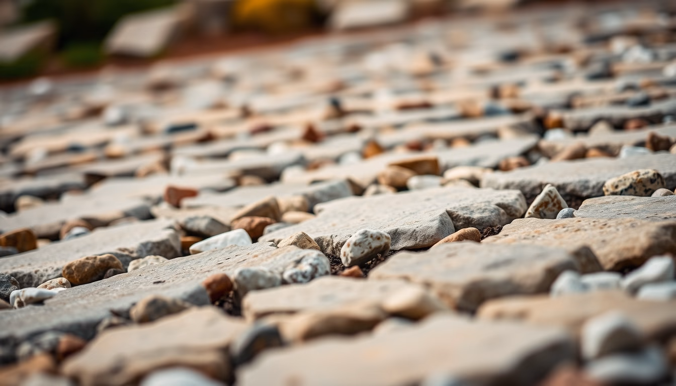 rock garden raked patterns in editorial style