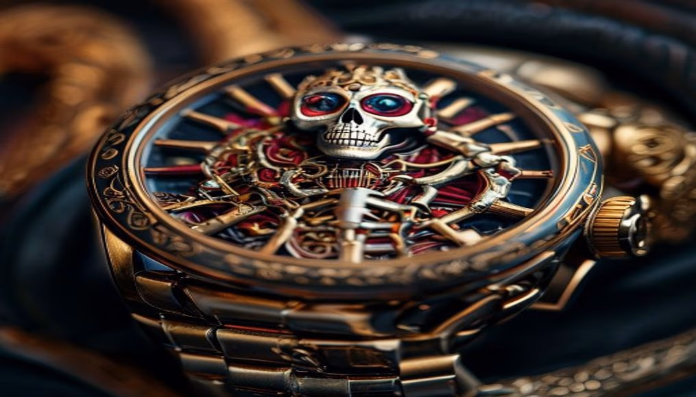 roger dubuis excalibur skeleton in luxury editorial photography