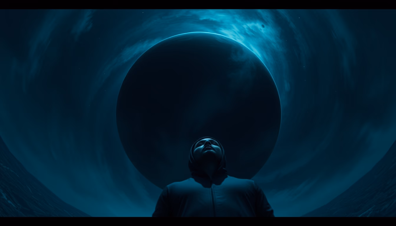 rogue planet darkness in editorial style