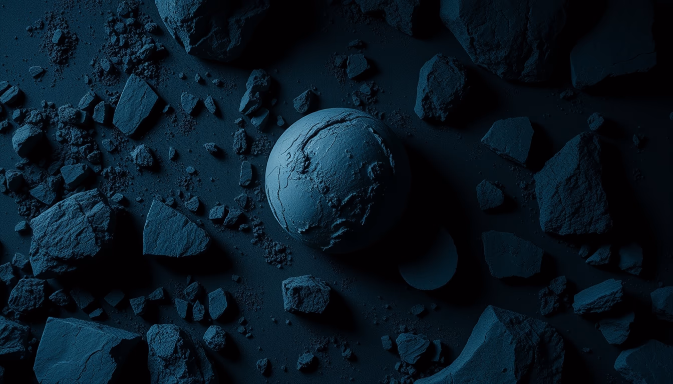 rogue planet darkness in editorial style