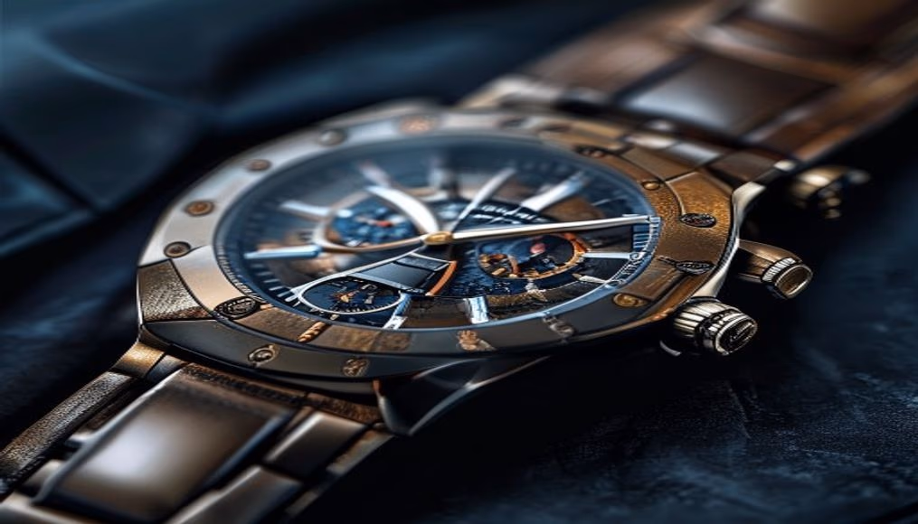rolex daytona panda dial in luxury editorial photography