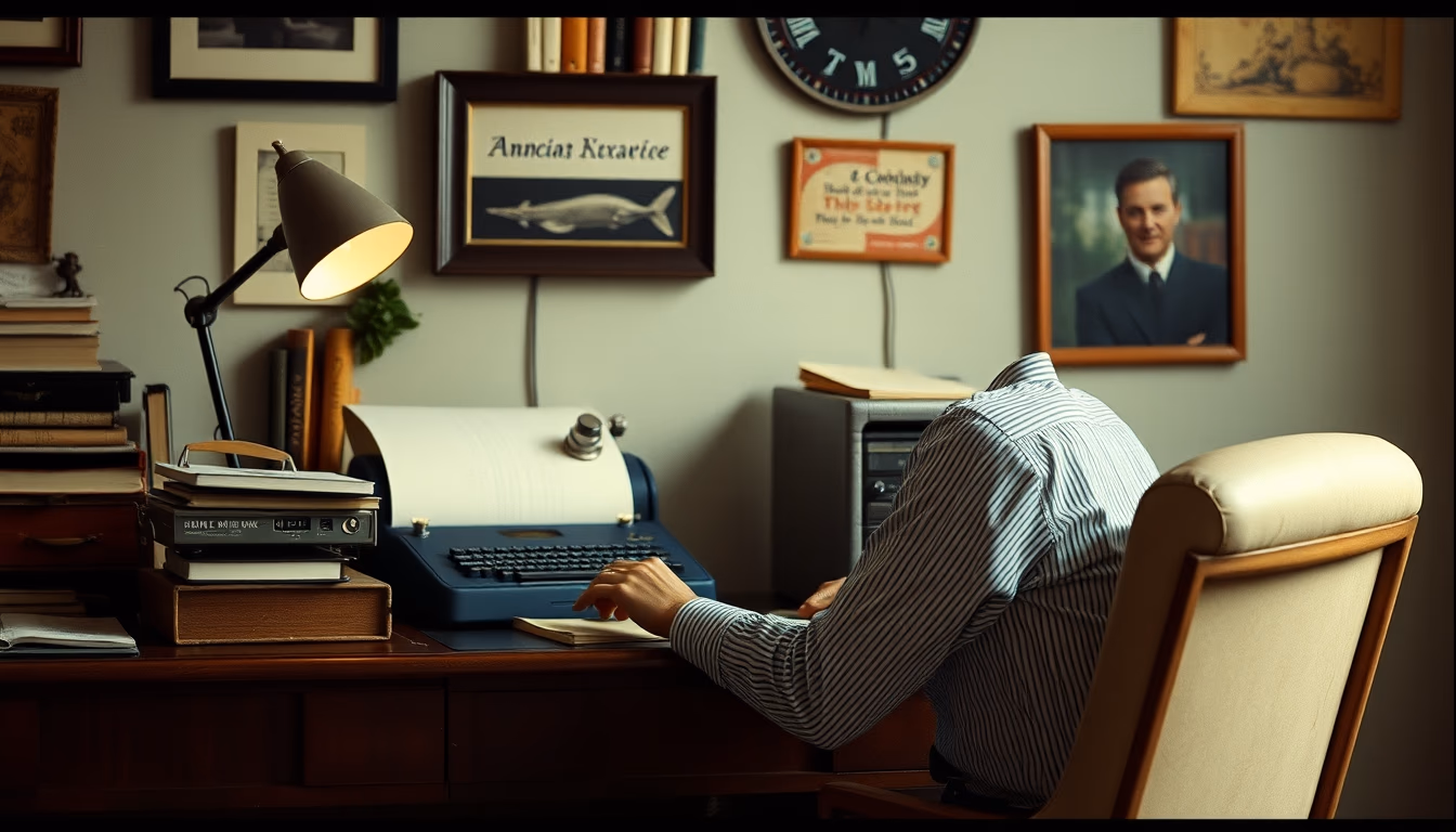 roll top desk antique in editorial style