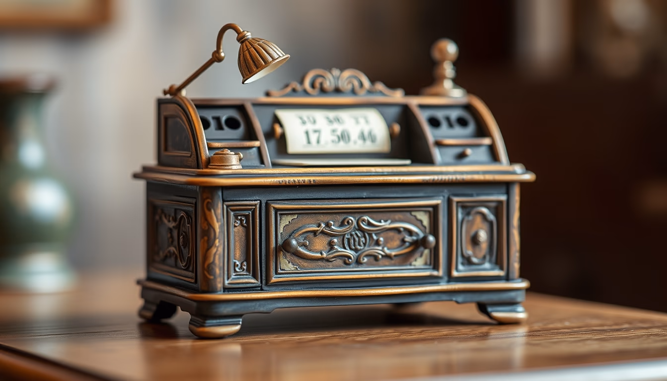 roll top desk antique in editorial style