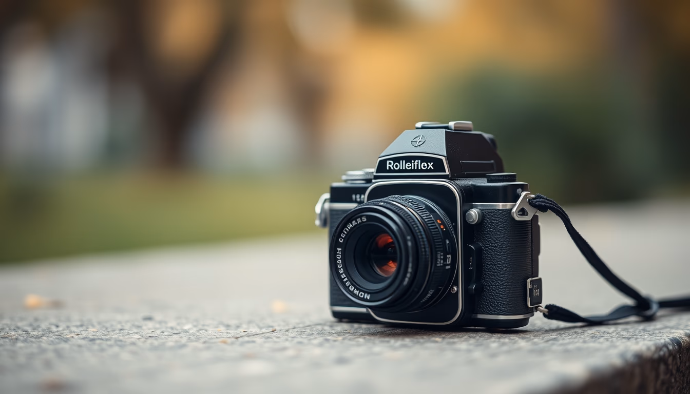 rolleiflex tlr vintage in editorial style