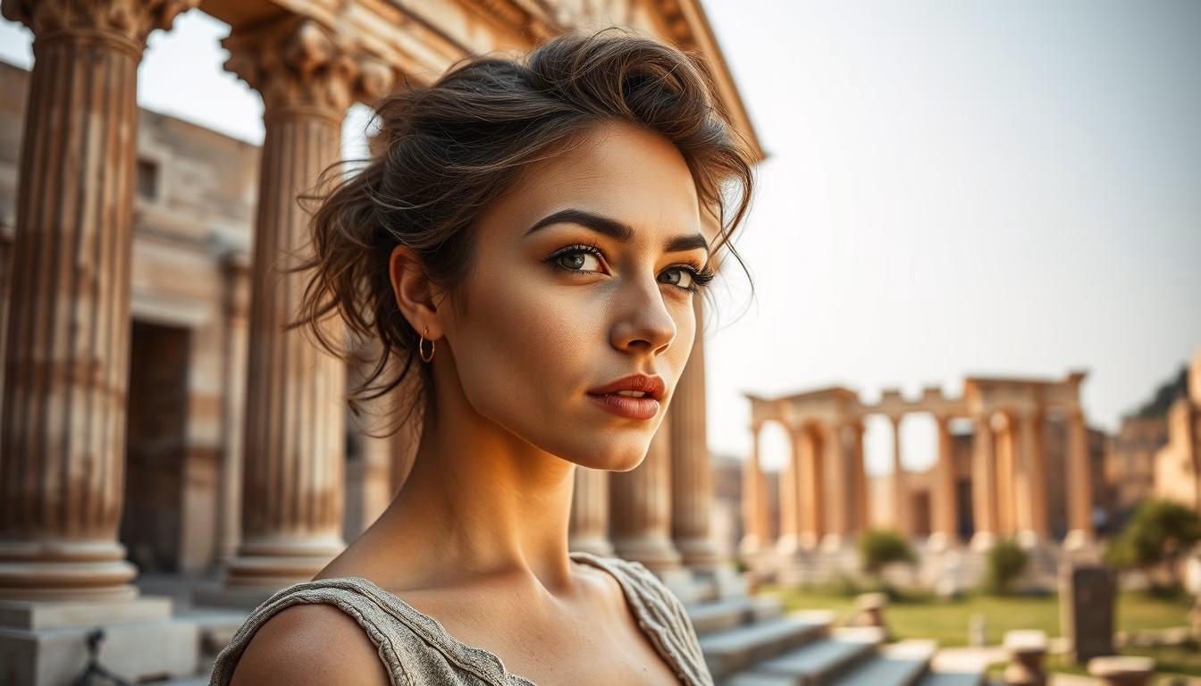 roman forum ruins in editorial style