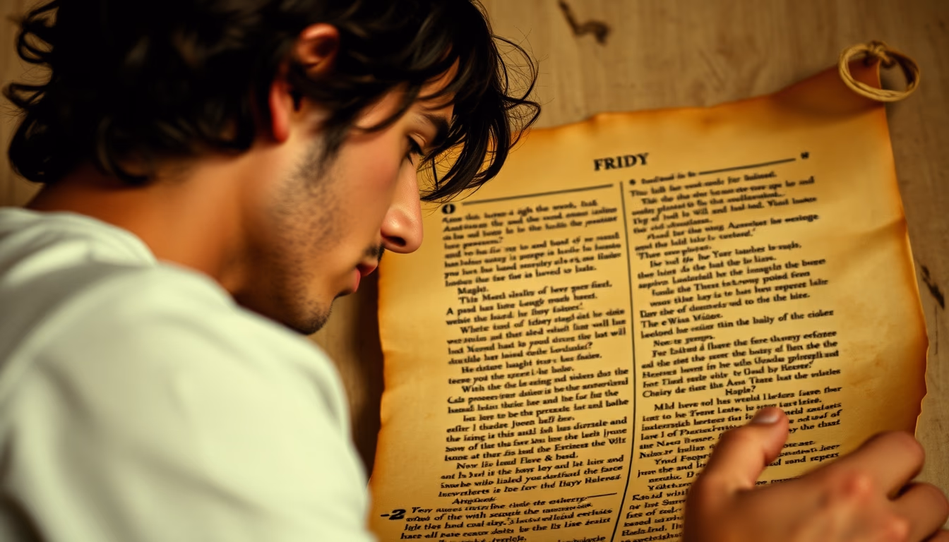 roman scroll papyrus in editorial style