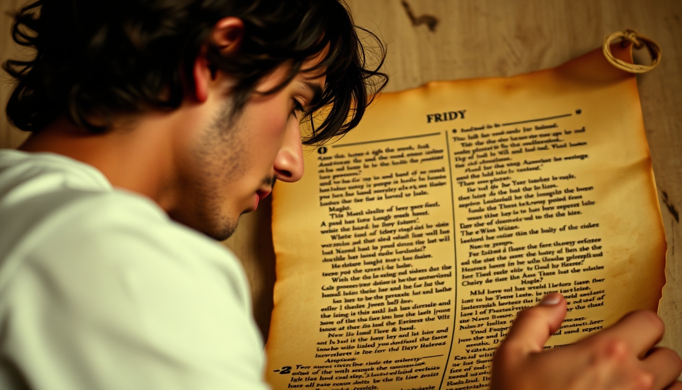 roman scroll papyrus in editorial style