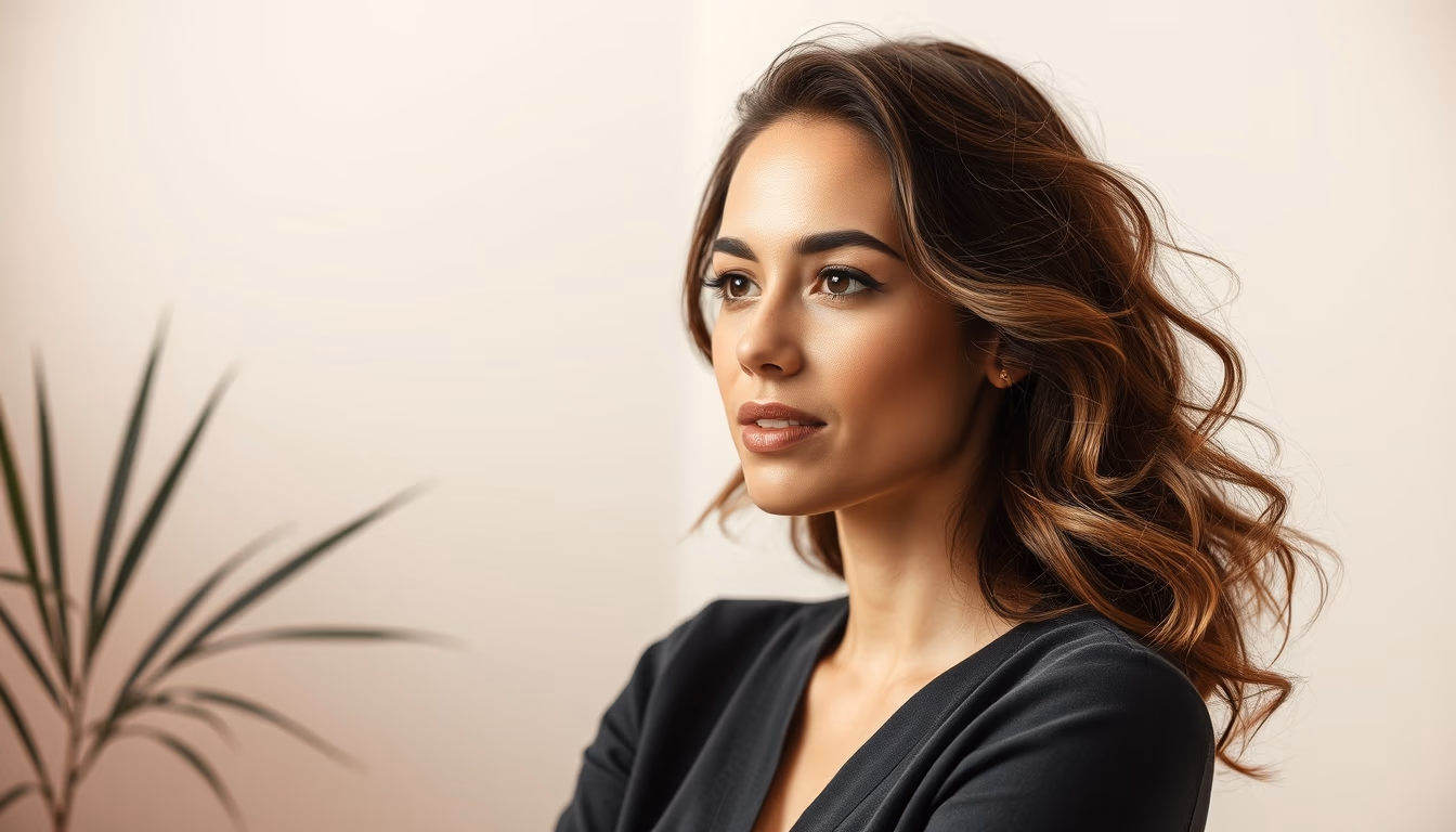 Rose gold gradient em estilo editorial