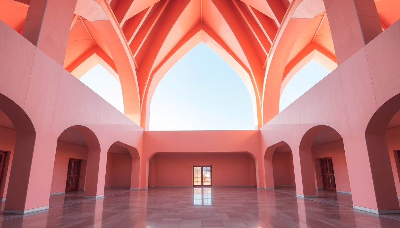 rose quartz pink in editorial style