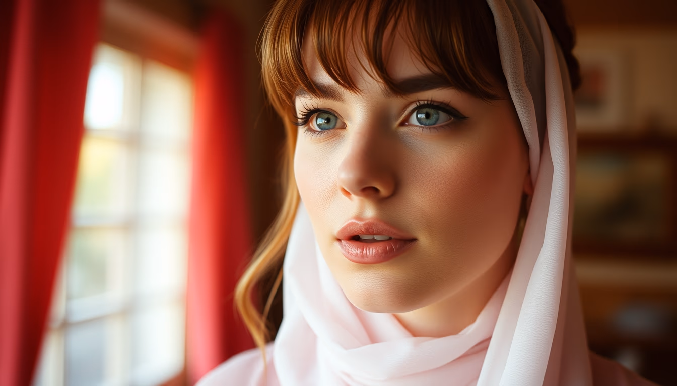 rose quartz pink in editorial style