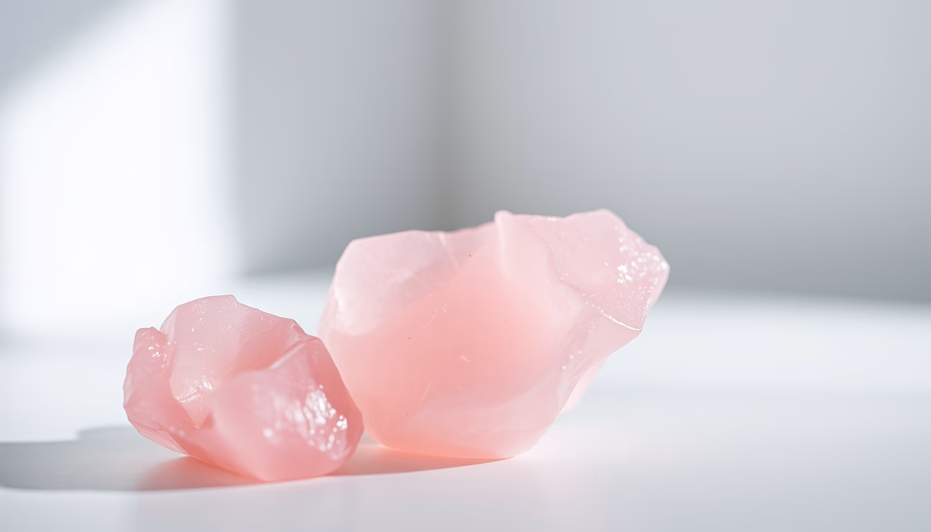 rose quartz pink in editorial style