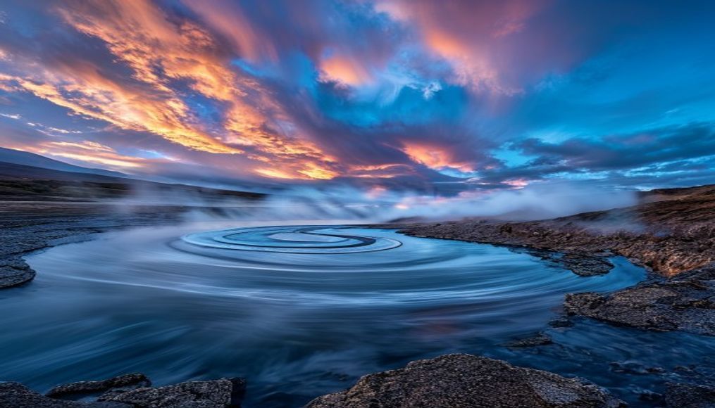 rotorua geothermal nz in editorial style