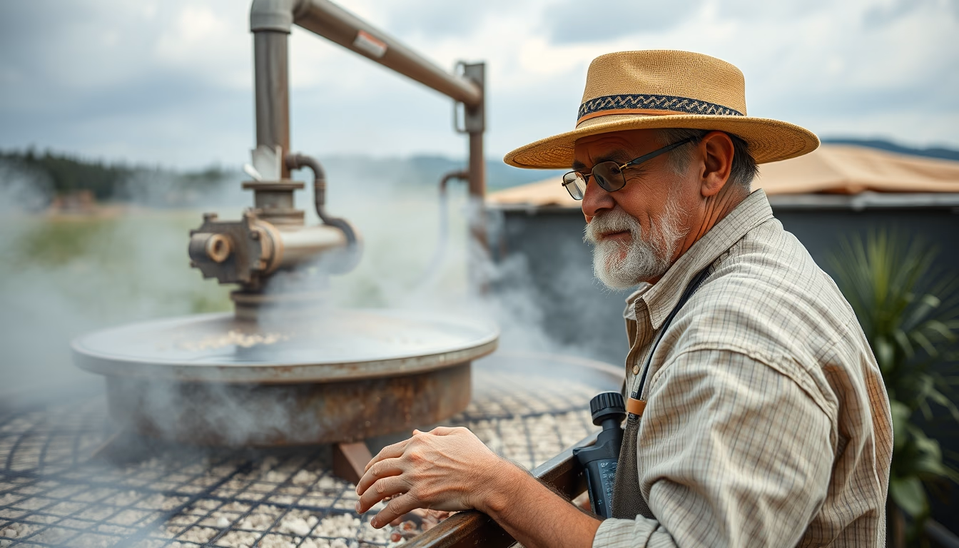 rotovap evaporator in editorial style