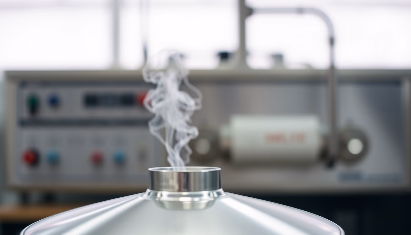 rotovap evaporator in editorial style