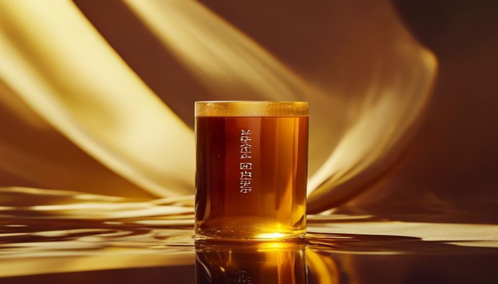 royal jelly tube in editorial style