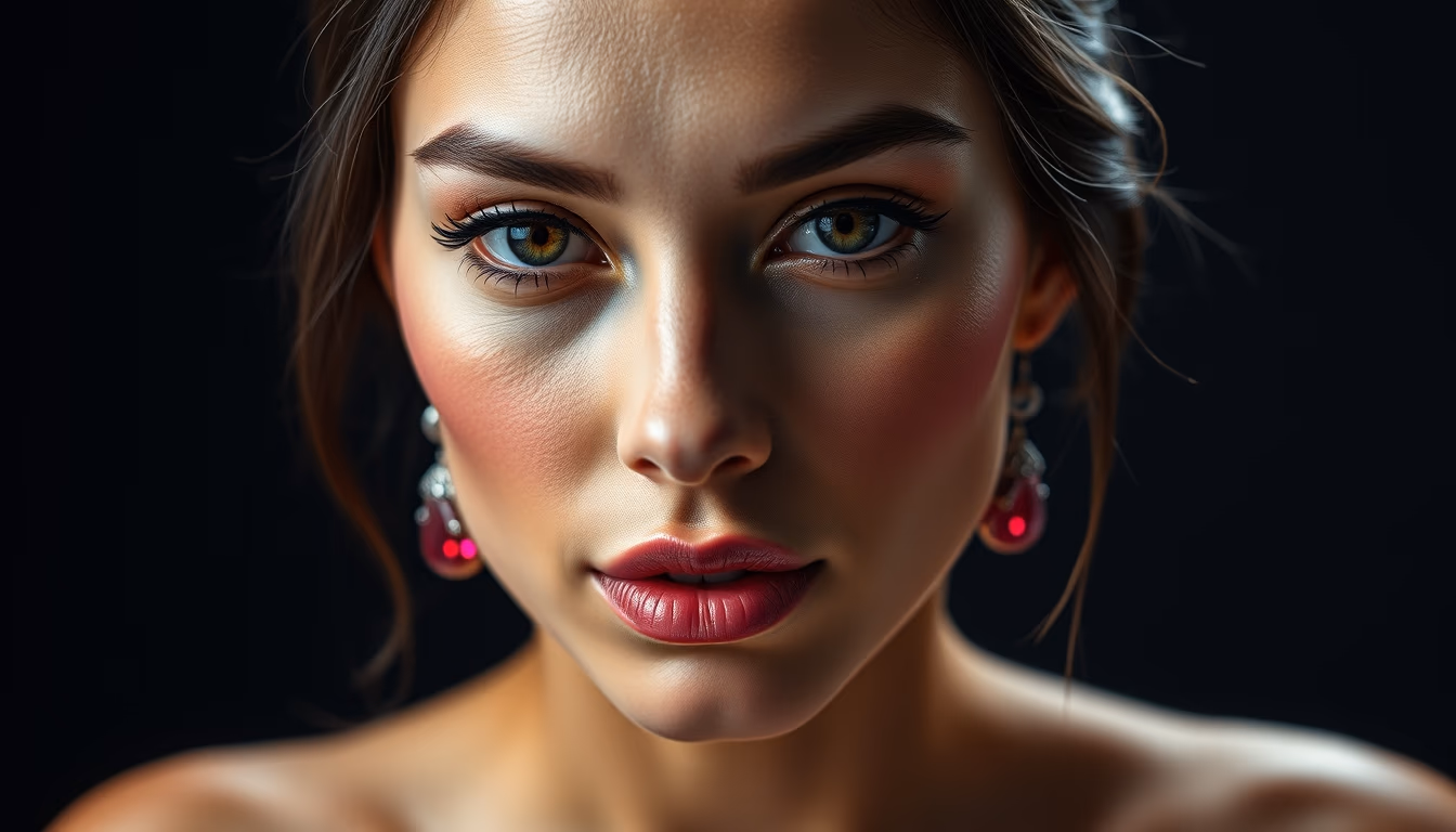 ruby red gemstone in editorial style