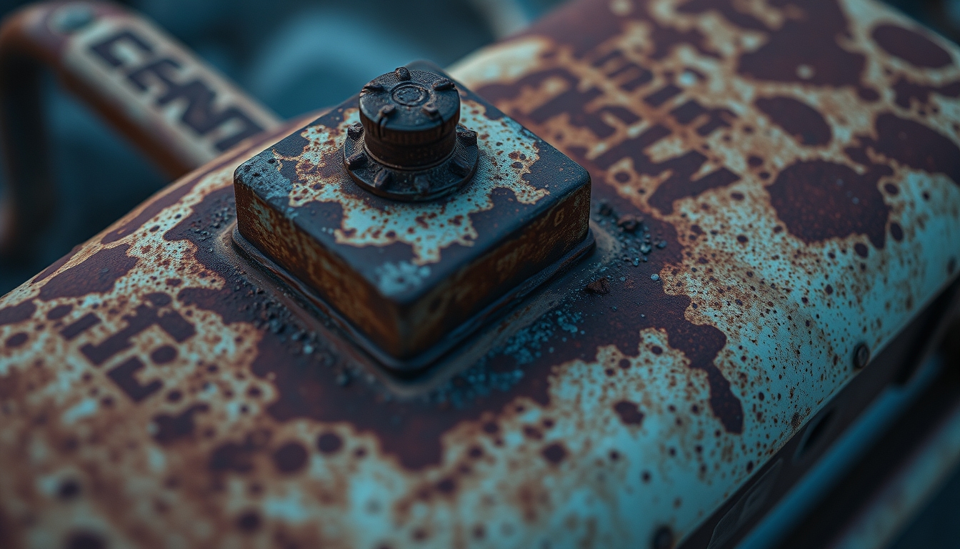 rust patina detail in editorial style