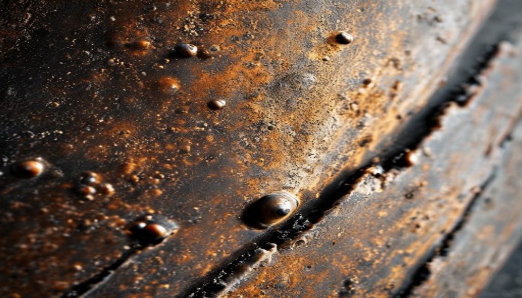 rust patina detail in editorial style