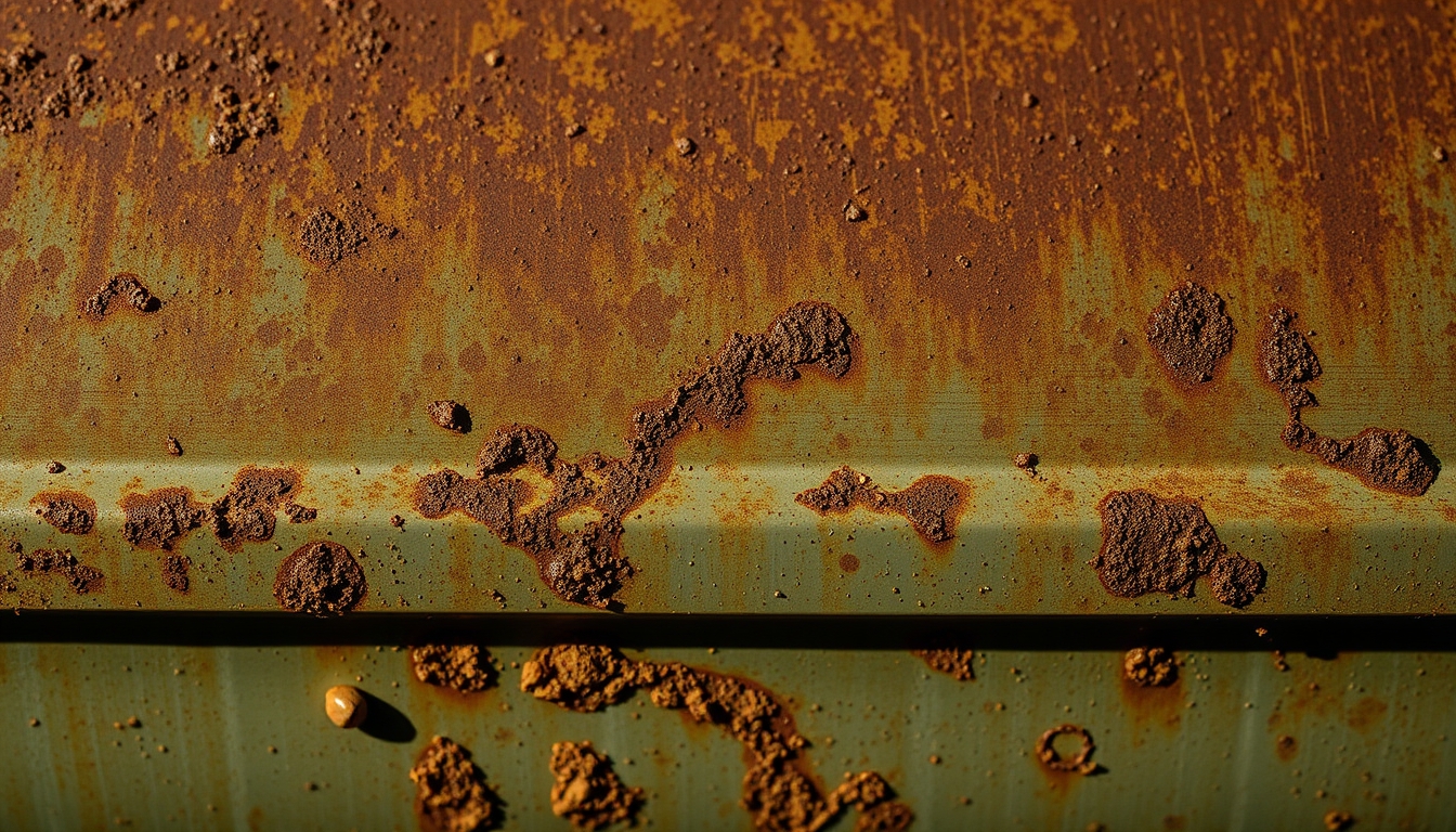 rust patina detail in editorial style