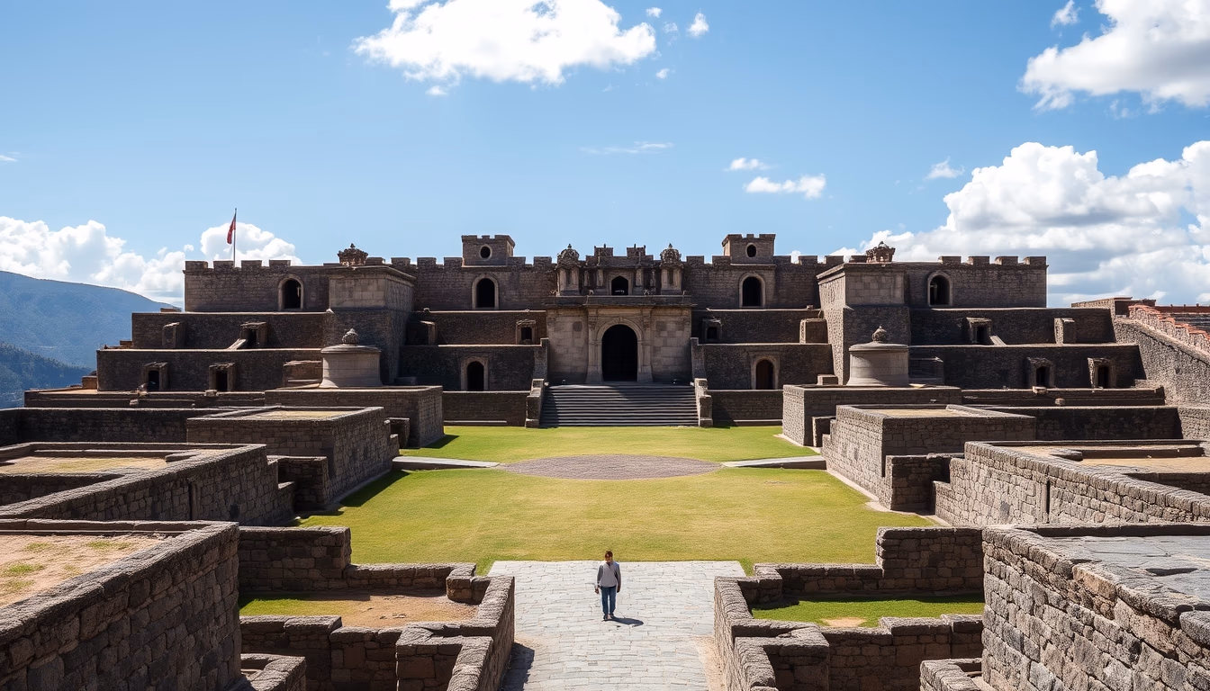 sacsayhuamán cusco in editorial style