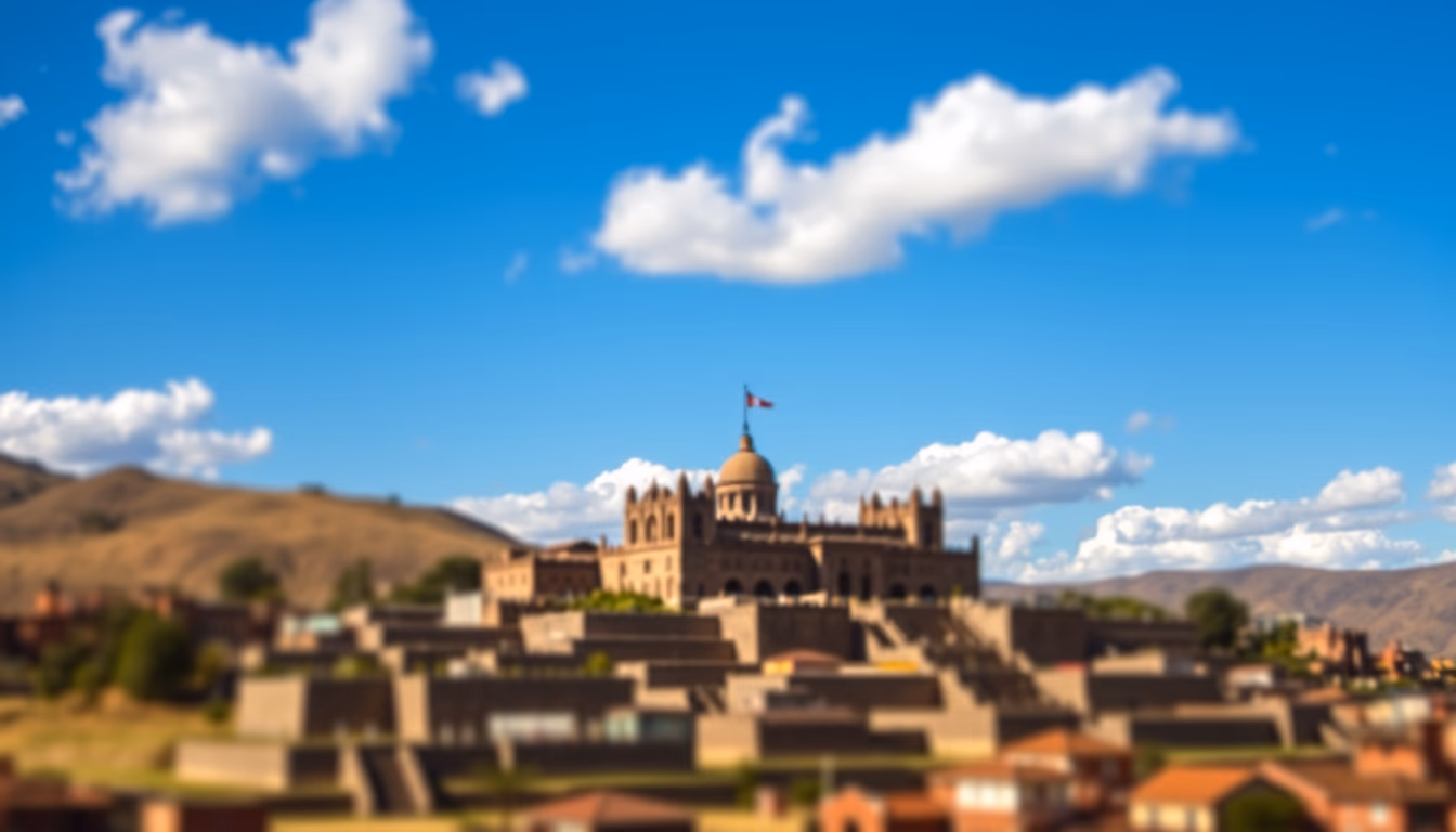 sacsayhuamán cusco in editorial style