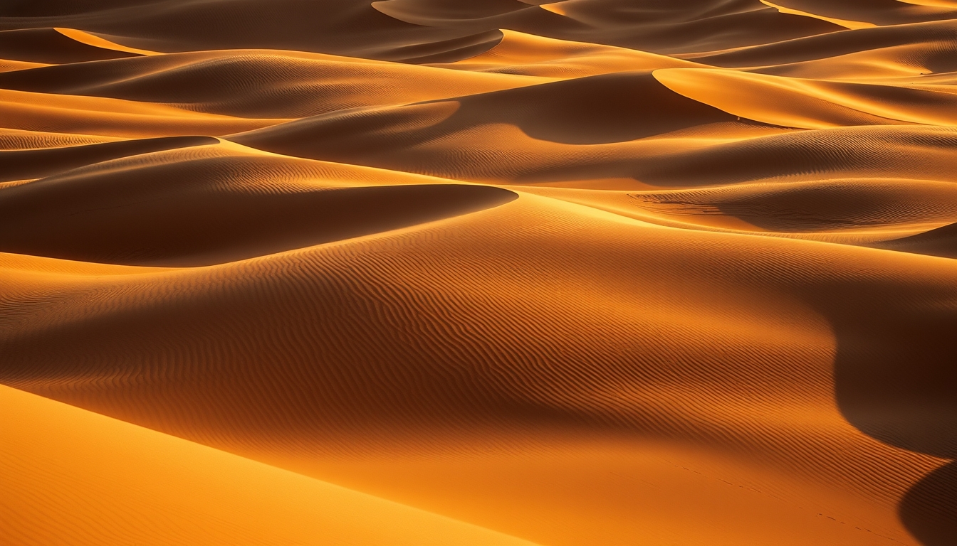 sahara desert dunes pattern in editorial style