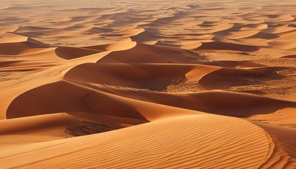 sahara desert dunes pattern in editorial style