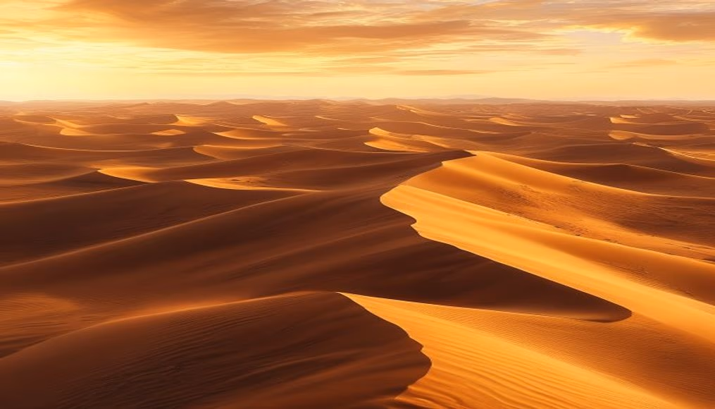 sahara desert dunes pattern in editorial style
